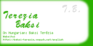 terezia baksi business card